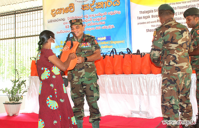 Sponsor's Coordination Enables Army Troops to Distribute More Relief Packs 