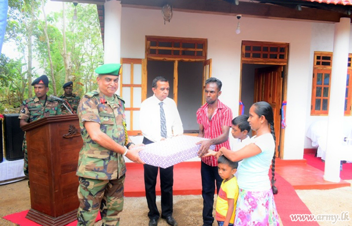 Two Families in Kantale Get Army-Built New Houses