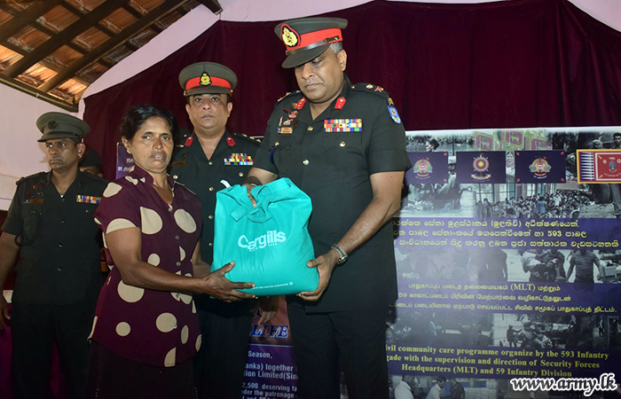 Now, Army Takes Lead in Giving Dry Ration Packs to 400 Families in Kokilai 
