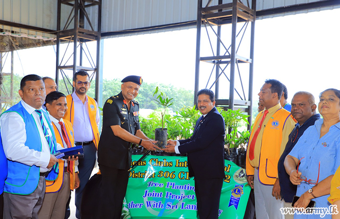 Lions Club Gets More Saplings to the SLAVF HQ