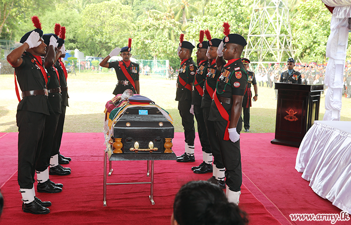 Military Honours Salute Late Colonel M.A.D.R Mangala During Final Journey