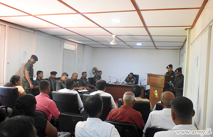 6 GW Troops Receive Updates on Living Conditions of Udayarakattu Villagers 