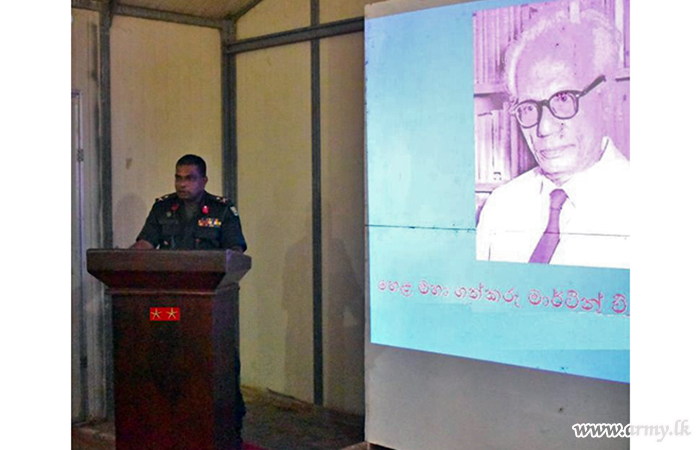 65 Division’s Library Dedicates Section for Late ‘Martin Wickremasinghe’