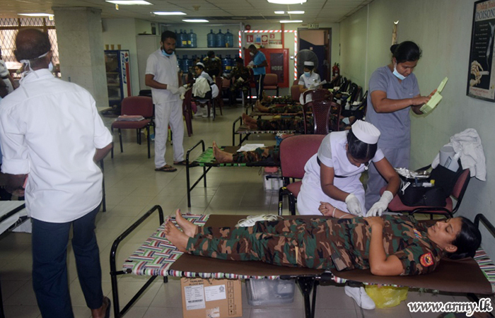 Upcountry Troops Offer Blood for Surgeries at Kandy Hospital