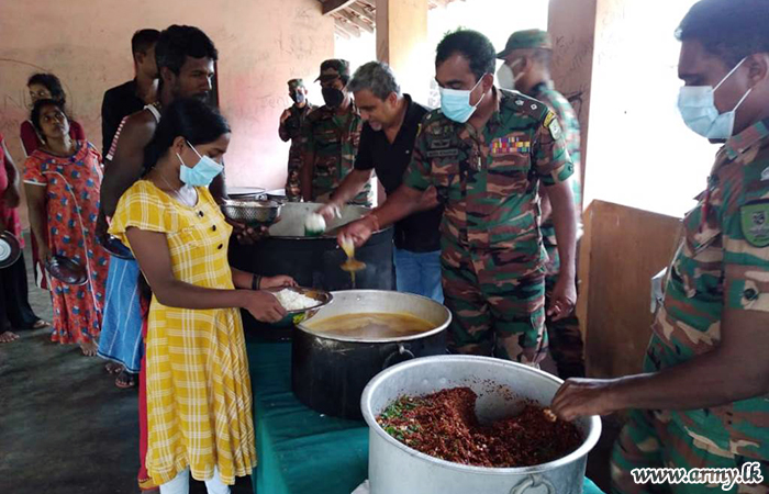 Devotees Reaching Okanda Devalaya Premises Provided with Hot Meals