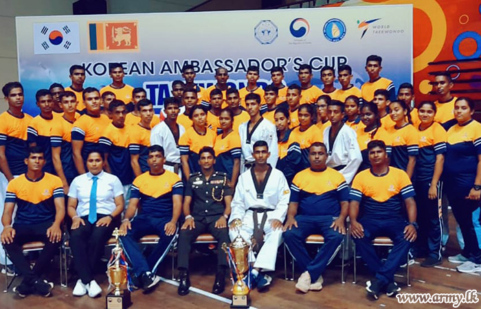 Army Taekwondo Playes Win Gold, Silver & Bronze Medals