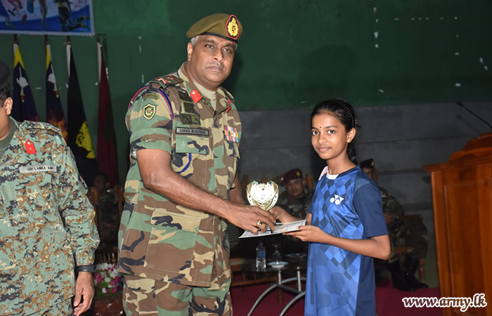 Army Organizes Badminton Tournament for Kilinochchi Students