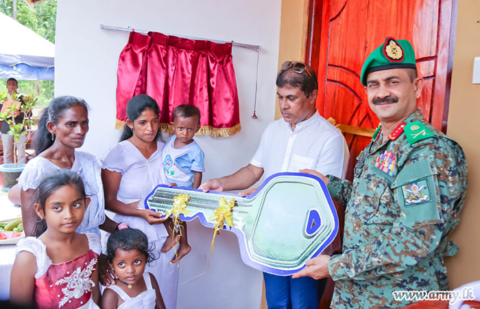 Needy Widow in Thanthirimale Gets an Army-Built New House 