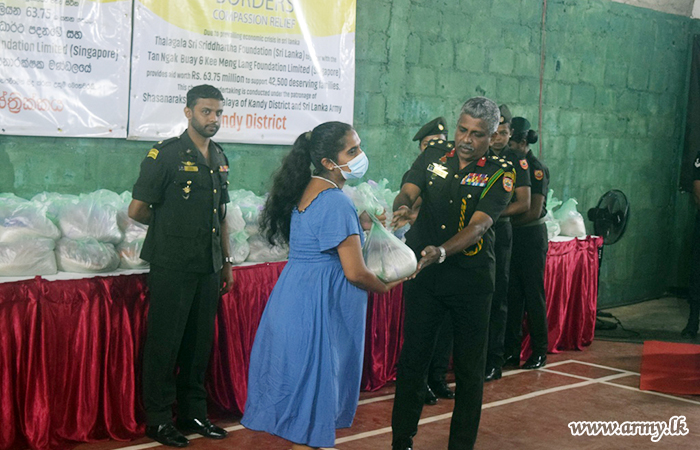 111 Brigade with Foundation's Sponsorship Provides Relief Packs