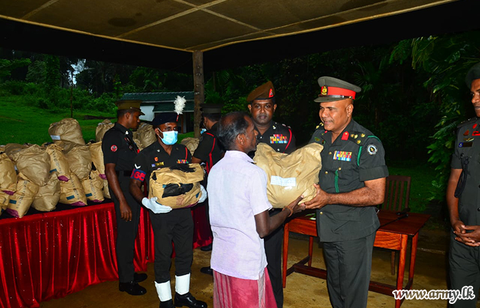 Raigamwatta Grama Seva Division Civilians Assisted with Relief Packs
