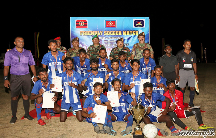 55 Division Initiates Friendly Soccer Encounter for Jaffna Youths