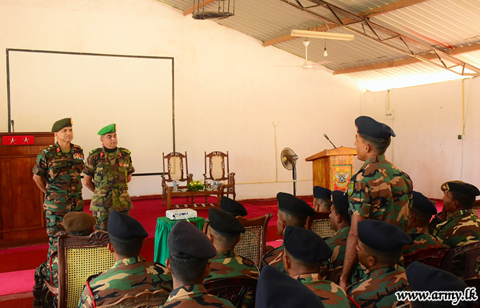 East Commander Familiarizes with Battalion Training at Thaulwewa