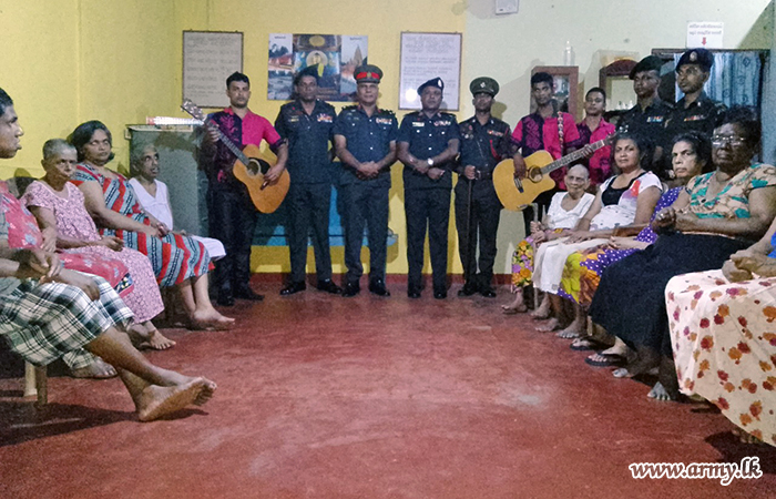 582 Brigade Troops Offer Dinner to Elders’ Home