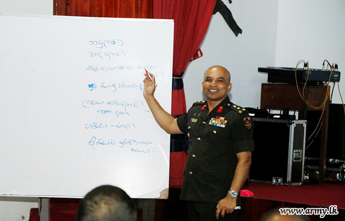 Lecture on 'Resolution of Problems' Held for SFHQ-West Troops  