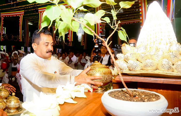 All Night 'Pirith' & Alms-Giving at Saliyapura Bless GR's Anniversary Day