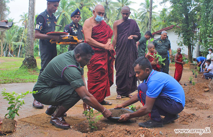 At Monk’s Request, Troops Plant more Jasmine Saplings  