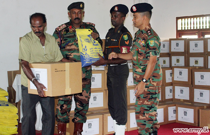 542 Brigade Supplies 120 Dry Ration Packs to Needy Families