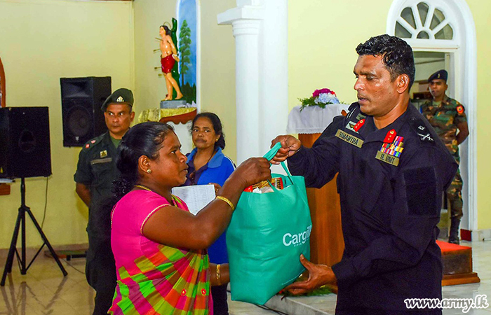 Central Troops with Donor’s Help Distribute Dry Rations