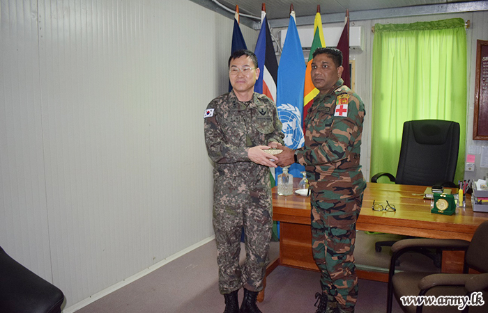 Korean Civil-Military Operations Head Praises COVID 19 Preventive Roles of SRIMED Hospital Troops
