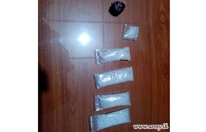 East Troops with Police Detect Ice Drug