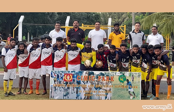 Civil Sports Clubs in Jaffna Play Cricket & Futsal in Army-organized Tournament