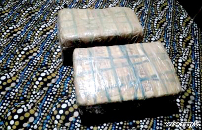 233 Brigade Troops with Police Arrest Man with Kerala Cannabis