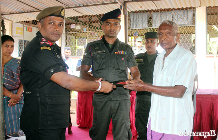 211 Brigade’s Initiative Gets Dry Ration Packs & Metal Spade Blades for Remote Villages 