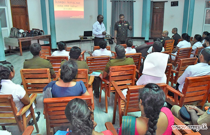 65 Division's Initiative Alerts Students against Use of Narcotics