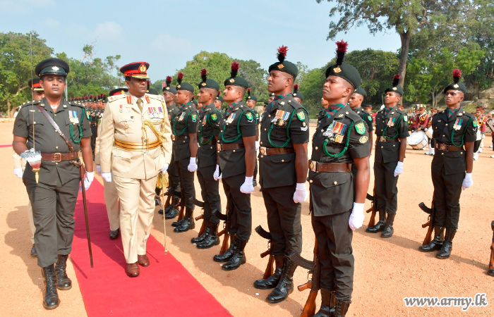 MIR's Outgoing Colonel of the Regiment Saluted at Regimental HQ