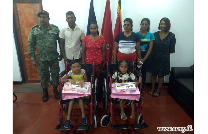 532 Infantry Brigade Troops Get Wheelchairs & Incentives to Students