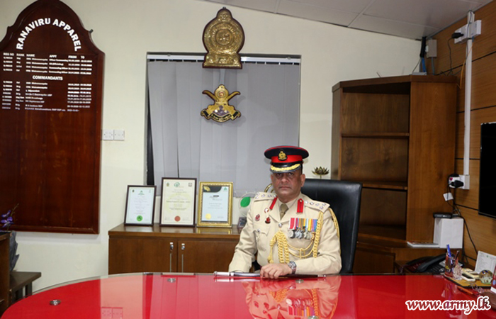 ‘Ranaviru Apparels’ New Commandant Begins Office