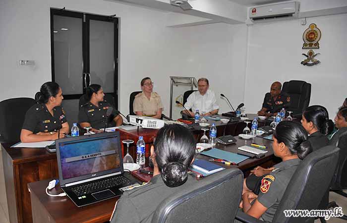 British Royal Army Delegation Meets Lady Officers