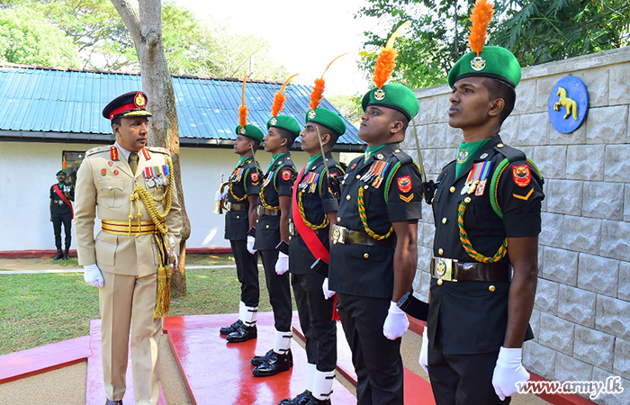 නික්ම යන 11 වන සේනාංකයේ සේනාංකාධිපතිට ගෞරවාචාර