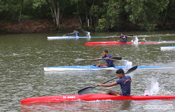 ‘ජාතික ඔරු පැදීමේ (Canoeing & Kayaking) තරඟාවලිය - 2022’ හි ශූරතාවය අඛණ්ඩව 4 වන වරටත් යුද්ධ හමුදාවට