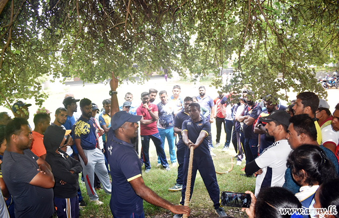 62 Division Introduces Tug of War Game to Sport Instructors