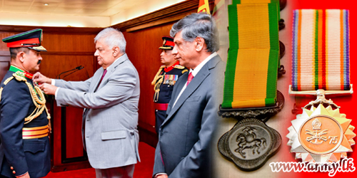 HE the President Confers VSV Honours & Pins 75th Independence Day Medal on Tri Service Officers