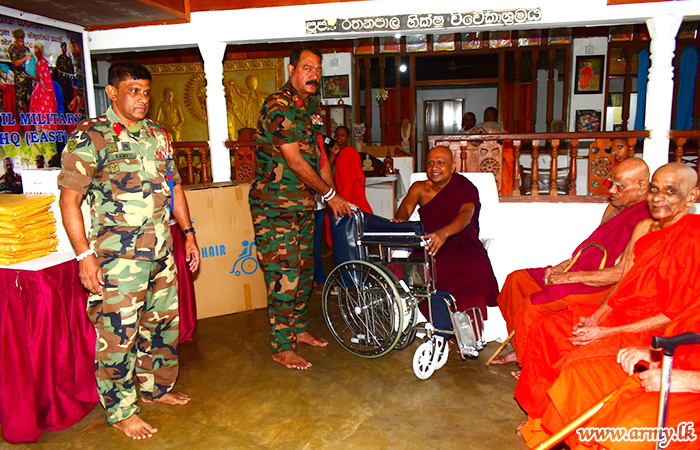 Army Coordination Provides Medical Needs to Infirm Monks 