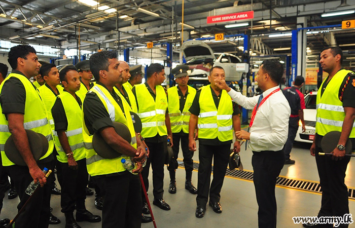 SLEME Officers Go for Training with Toyota Lanka