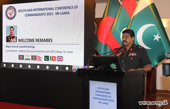 பாதுகாப்பு சேவை கட்டளை மற்றும் பதவிதாரிகள் கல்லூரியினால் தளபதிகளுக்கான தெற்காசிய சர்வதேச மாநாடு - 2023
