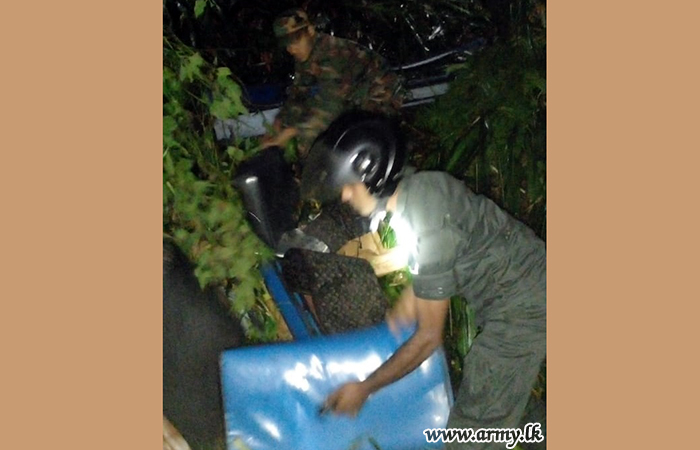 Army Troops Assist Evacuation of Norton Bridge Bus Accident Victims