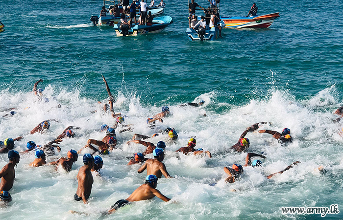 Army Swimmers Shine in Two-mile Swimming Championship