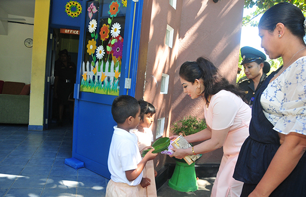 President - ASVU Reviews Progress at Pallekele 'Viru Kekulu' Preschool