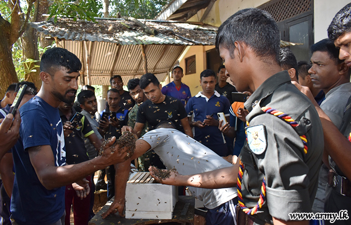 East Troops Educated on Beekeeping