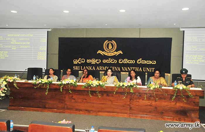 යුද්ධ හමුදා සේවා වනිතා ඒකකයේ මාසික මහසභා රැස්වීම සාර්ථකව පවත්වයි