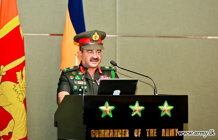 Army Chief Speaks to Island-wide Commanding Officers