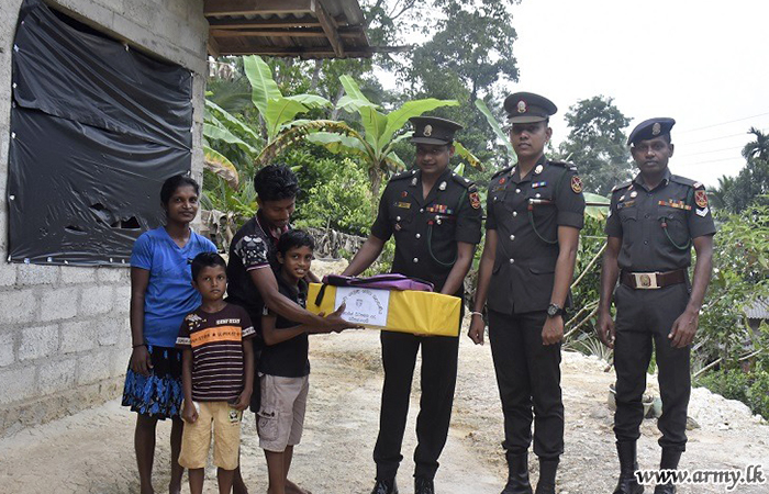 3 GW Troops Offer School Aids to Two Students thru Sponsors