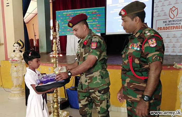 513 Infantry Brigade Troops Encourage Students to Continue Studies