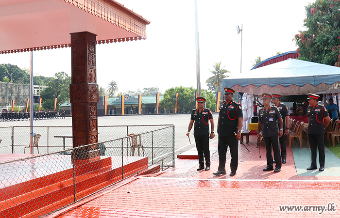 COS Inspects Arrangements at Army Inter Regiment Drill and Pace Stick Awarding Ceremony