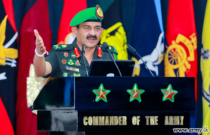 Commander Speaks to West Troops at Panagoda