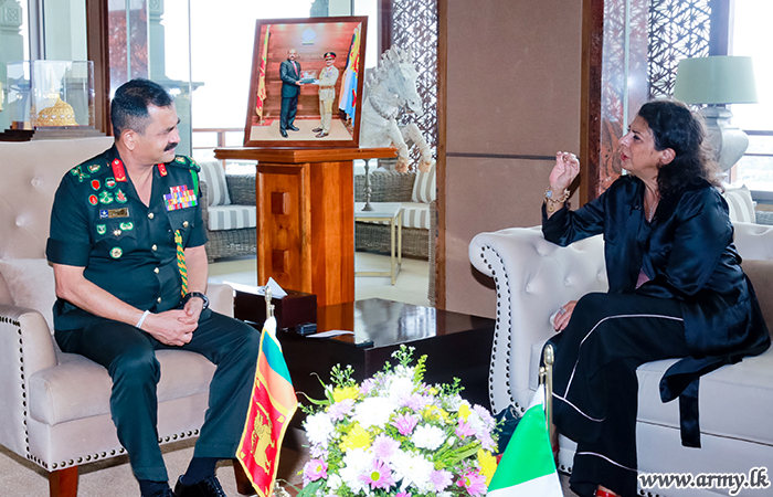 Italian Ambassador Pays Courtesies to Army Chief